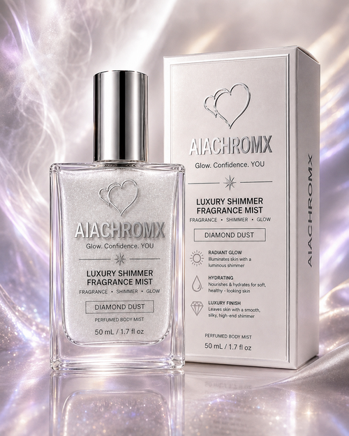 AIACHROMX AURA GLOW                       LUXURY BODY SHIMMER MIST